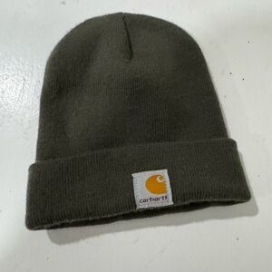 Carhartt Olive Green Knit Cuffed Beanie
